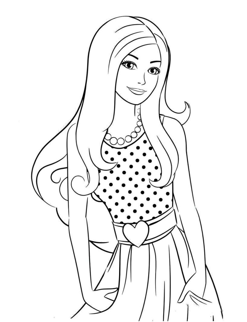 Desenhos Barbie Para Colorir e Pintar - Imprimir PDF