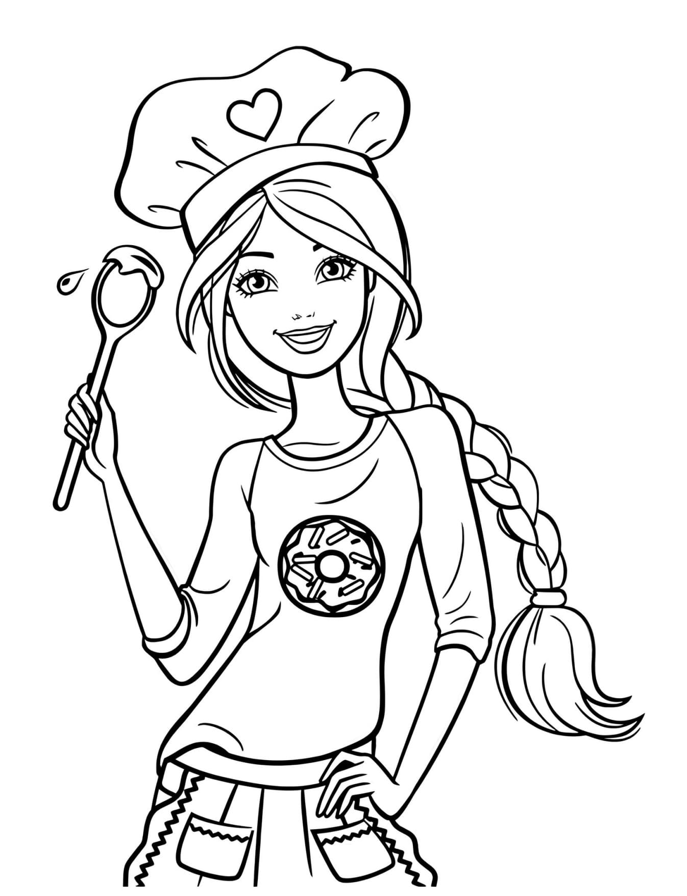 Desenhos Barbie Para Colorir e Pintar - Imprimir PDF