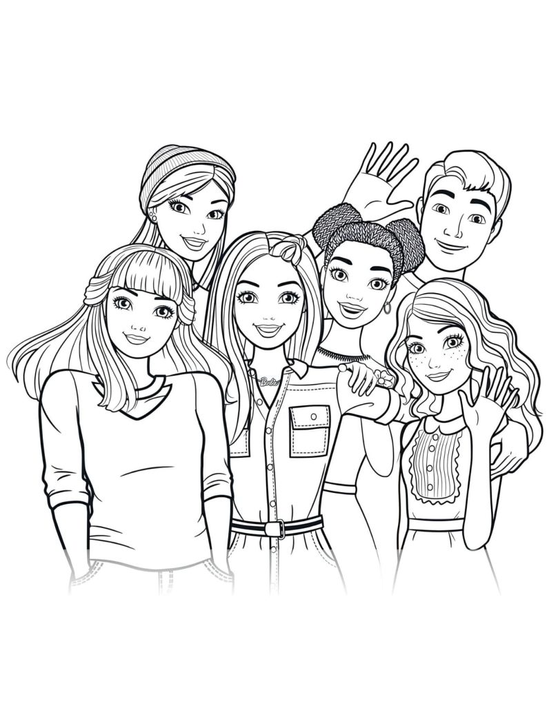 Desenhos Barbie Para Colorir e Pintar - Imprimir PDF