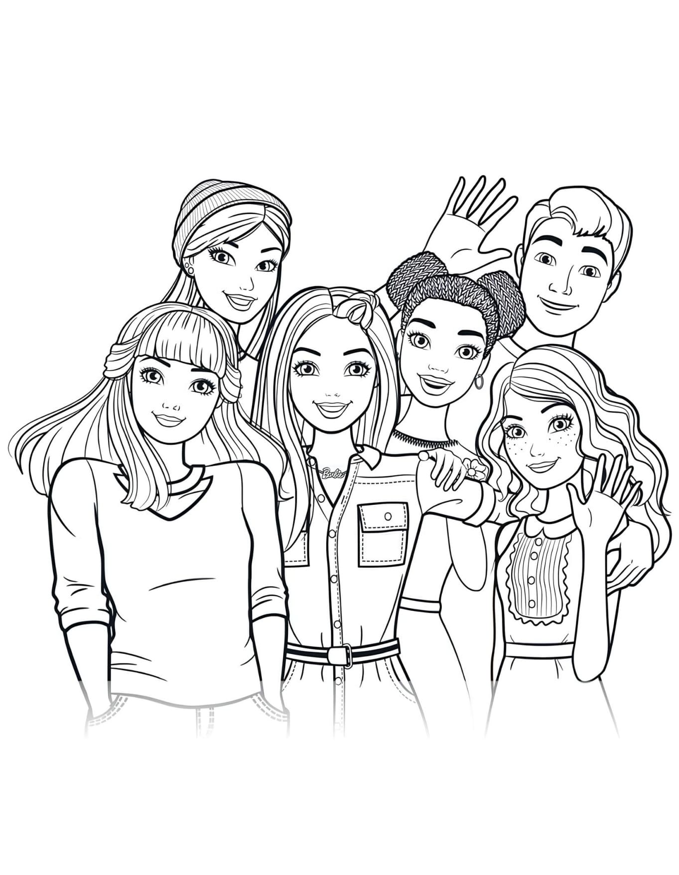 Desenhos Barbie Para Colorir e Pintar - Imprimir PDF