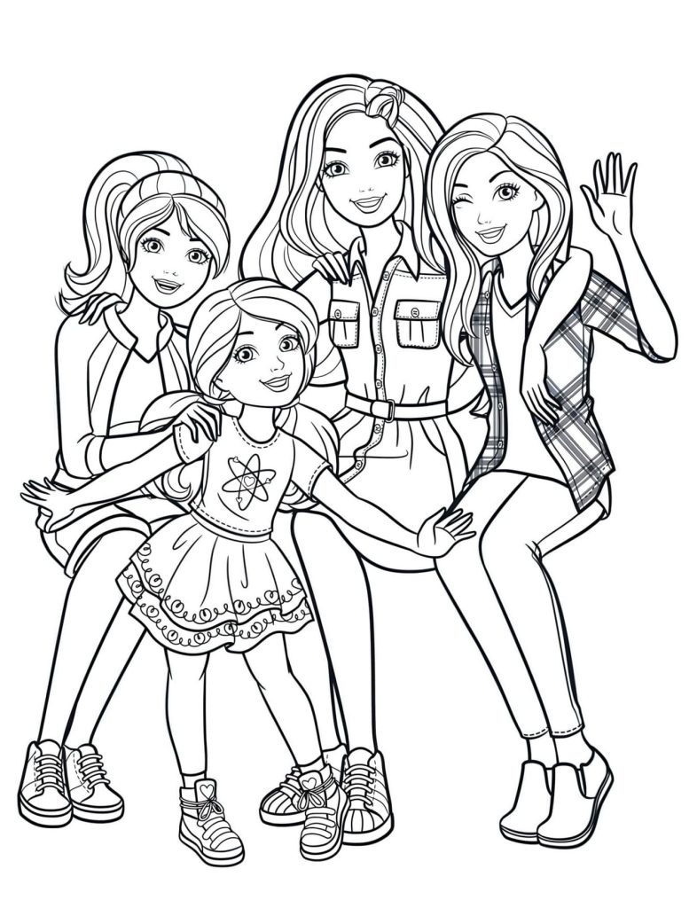 Desenhos Barbie Para Colorir e Pintar - Imprimir PDF