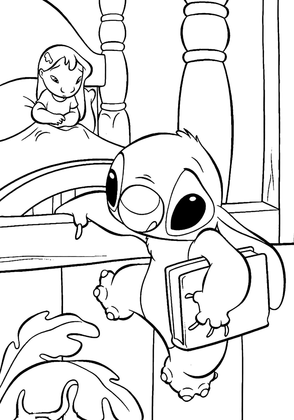 Desenhos do Lilo e Stitch Para Colorir Imprimir PDF