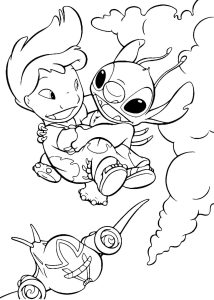 Desenhos do Lilo e Stitch Para Colorir Imprimir PDF