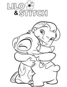 Desenhos do Lilo e Stitch Para Colorir Imprimir PDF