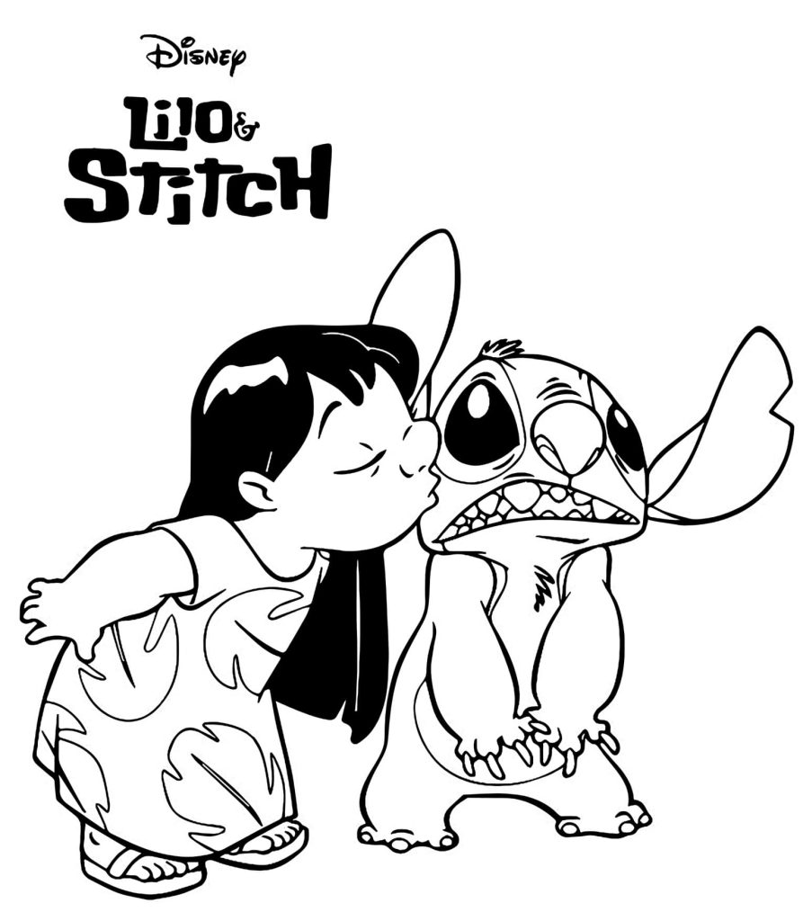 Desenhos do Lilo e Stitch Para Colorir Imprimir PDF