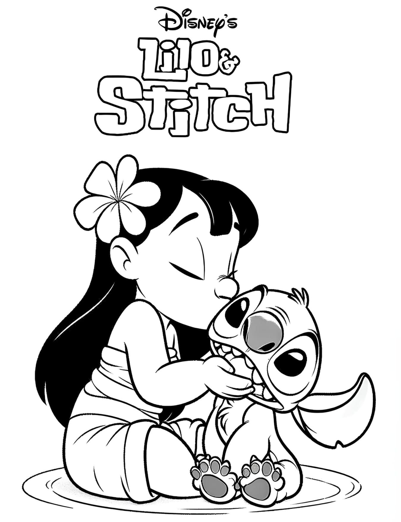 Desenhos do Lilo e Stitch Para Colorir Imprimir PDF