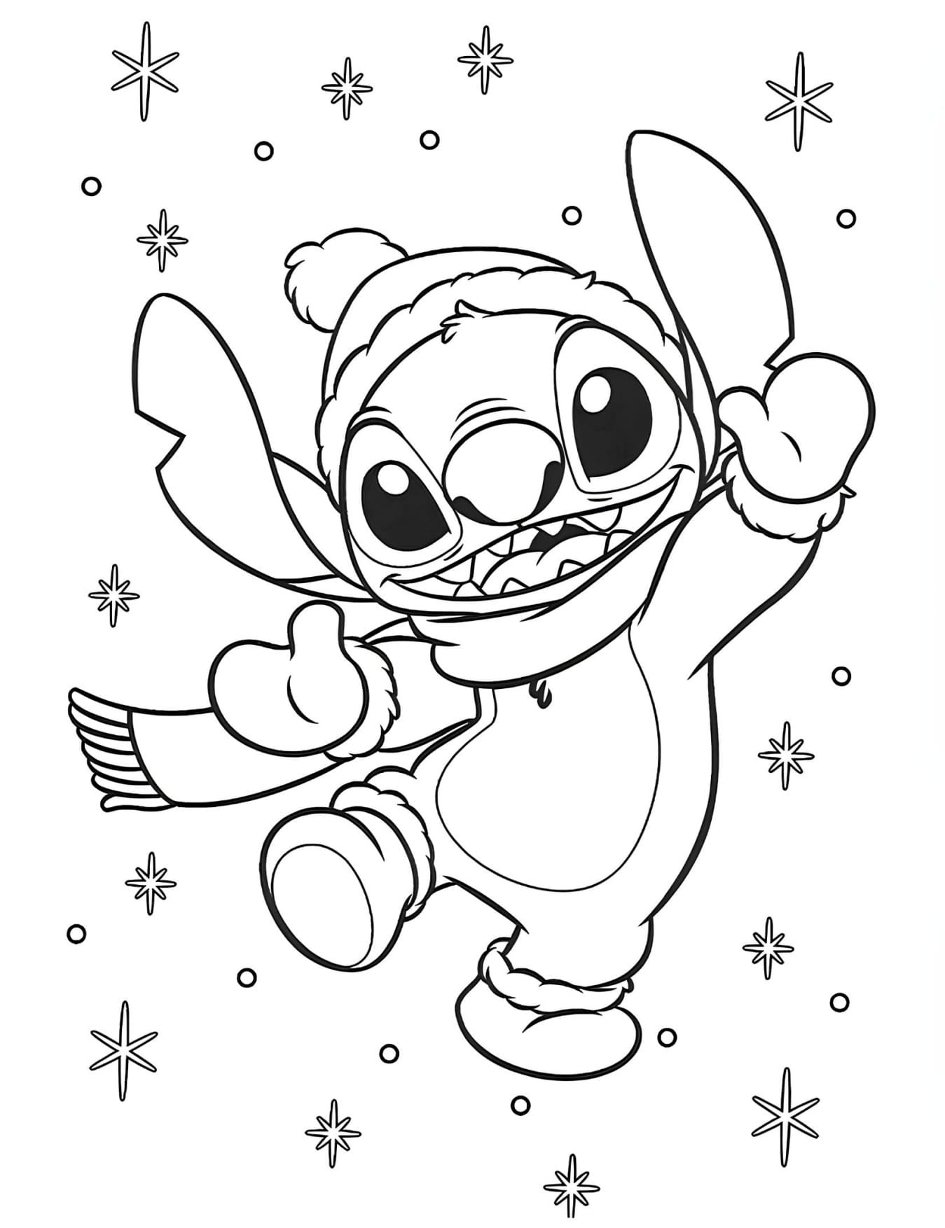 Desenhos do Stitch Para Colorir Imprimir PDF