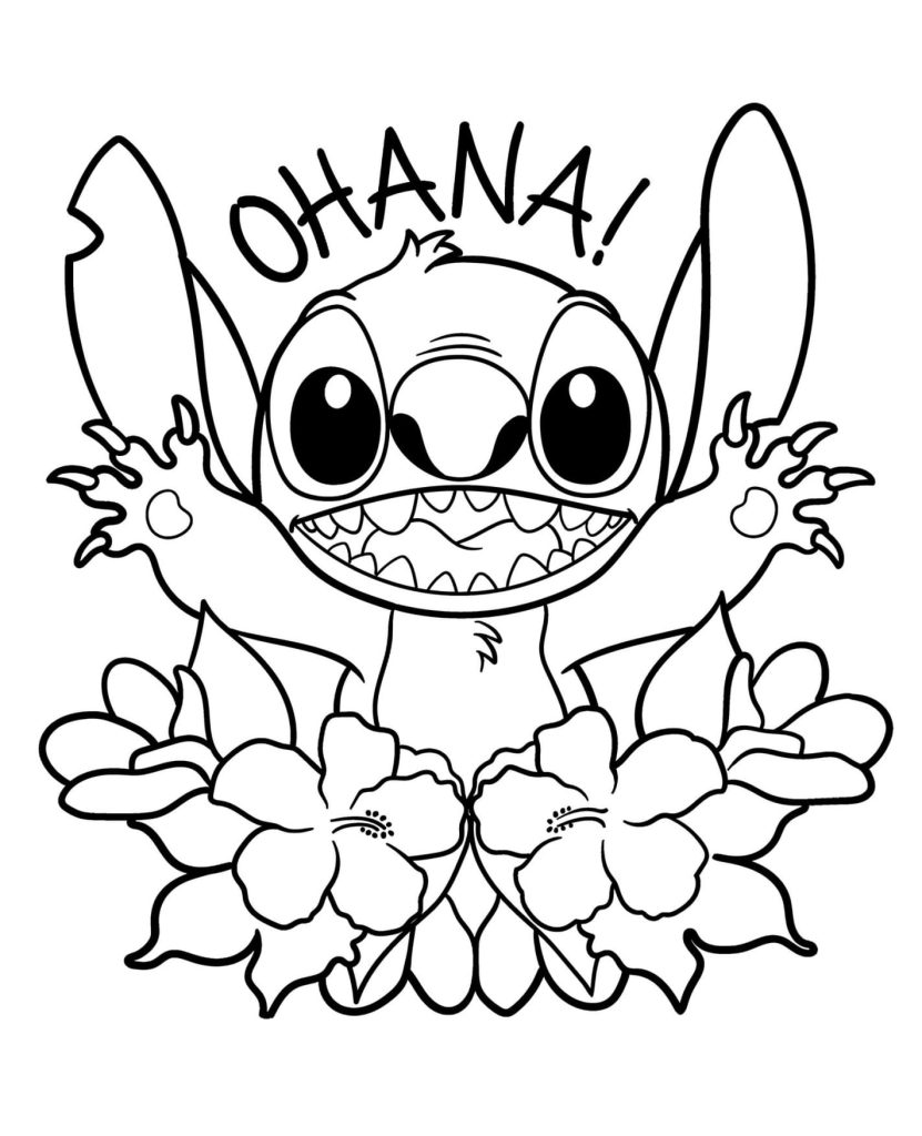 Desenhos do Lilo e Stitch Para Colorir Imprimir PDF