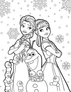 Elsa e Anna Princesas da Disney Para Colorir Imprimir PDF