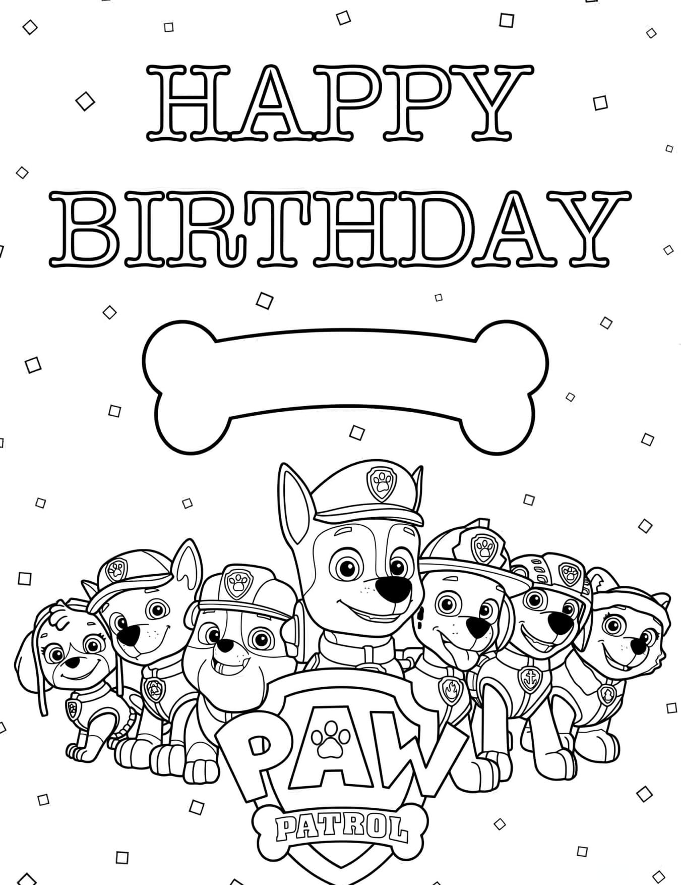 Desenhos Patrulha Canina Para Colorir Imprimir PDF