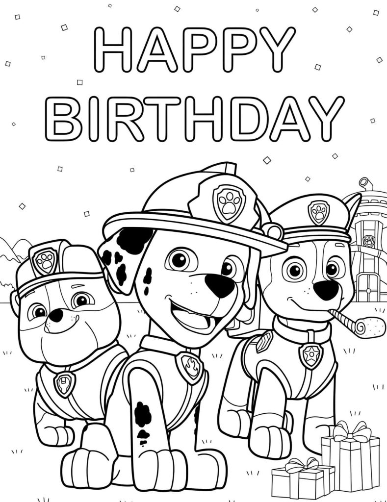 Desenhos Patrulha Canina Para Colorir Imprimir PDF