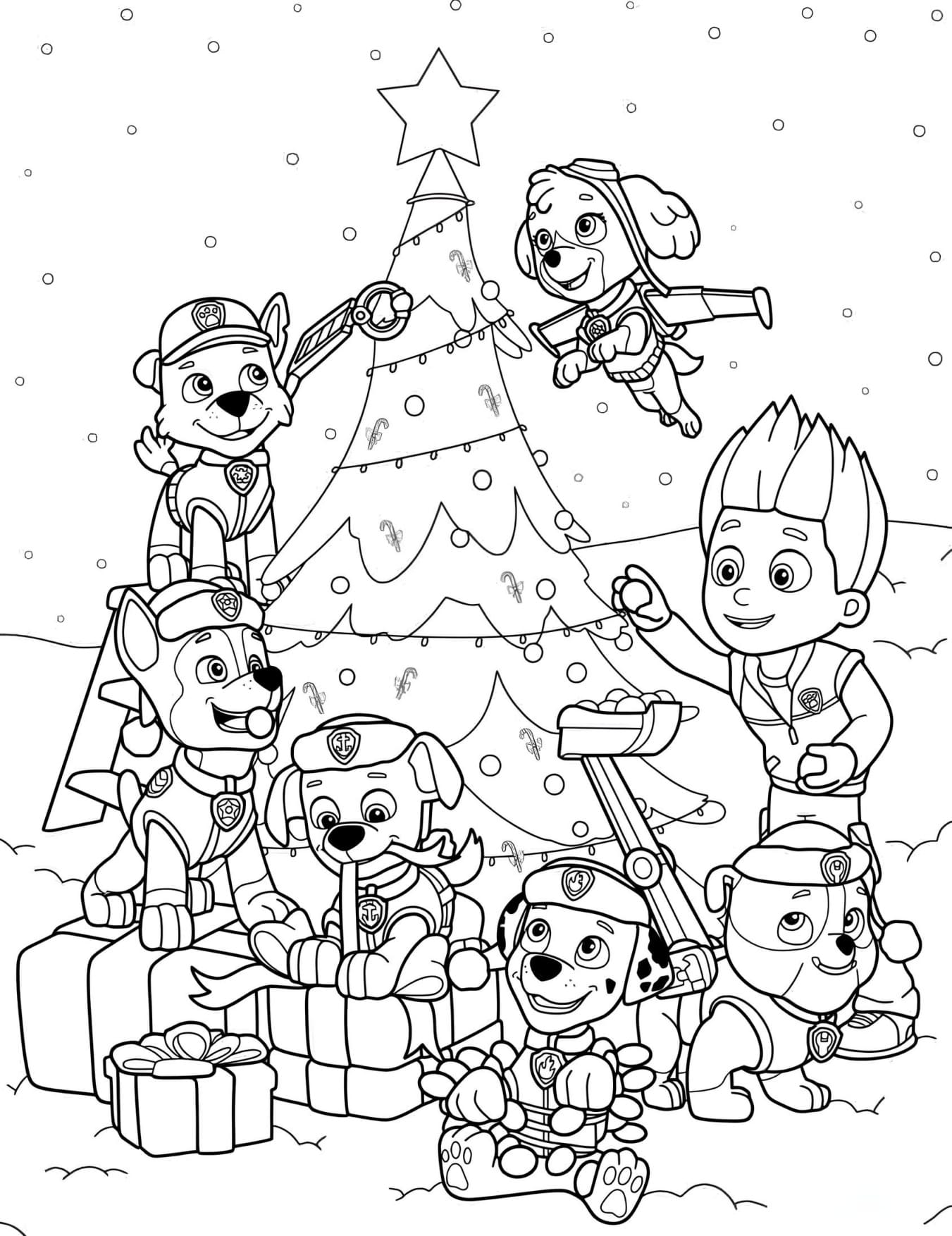 Desenhos Patrulha Canina Para Colorir Imprimir PDF