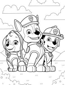 Desenhos Patrulha Canina Para Colorir - Imprimir PDF Grátis