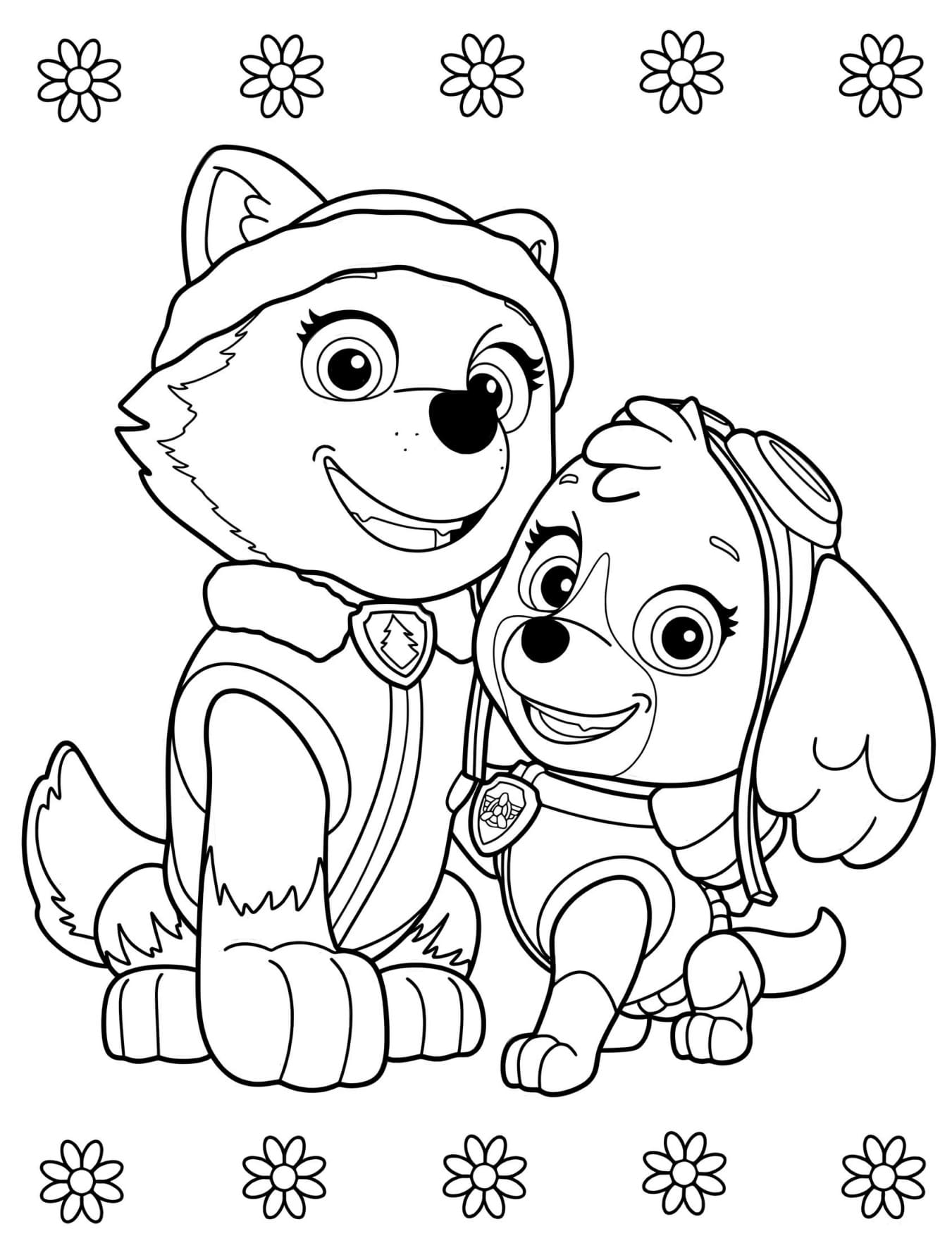 Desenhos Patrulha Canina Para Colorir Imprimir PDF