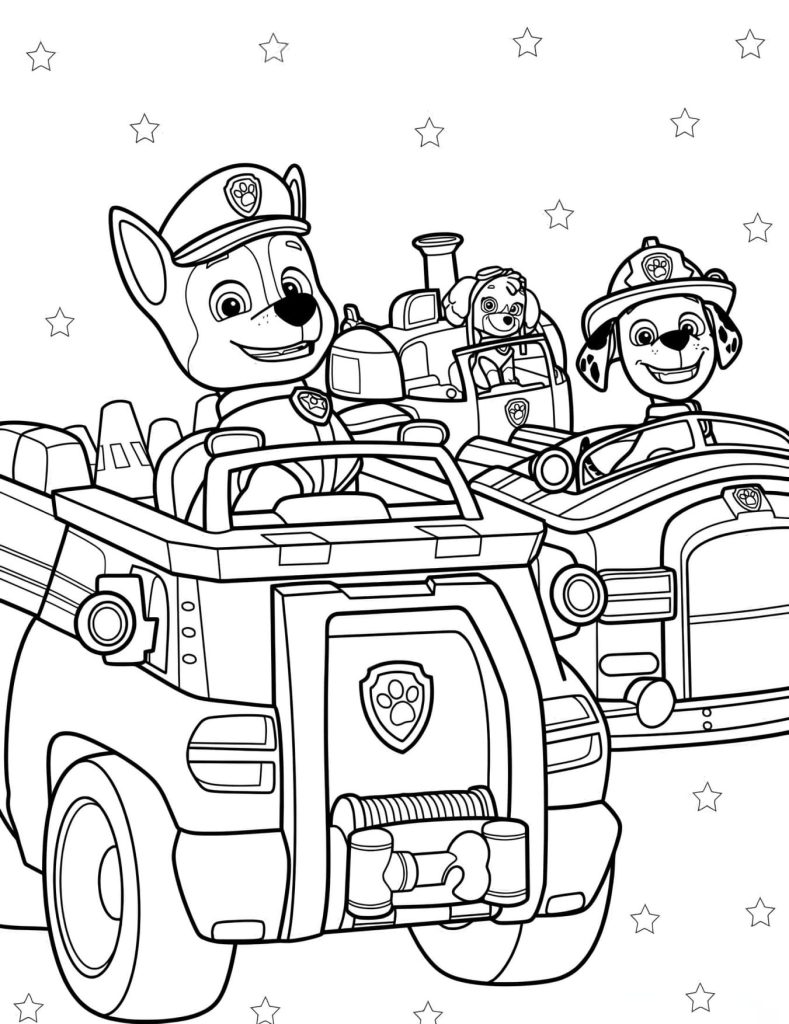 Desenhos Patrulha Canina Para Colorir Imprimir PDF