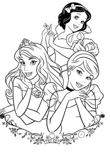 Princesas da Disney Para Colorir Imprimir PDF