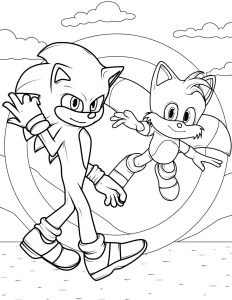 Tails e Sonic Para Colorir – Imprimir PDF