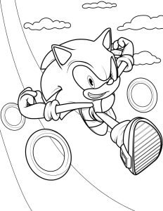 Desenho do Sonic Para Colorir – Imprimir PDF