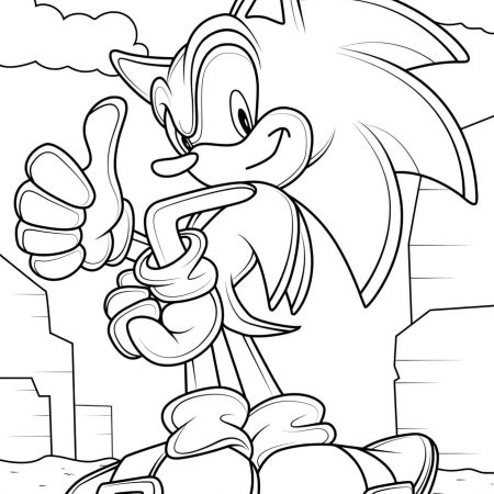 Desenho do Sonic Para Colorir – Imprimir PDF