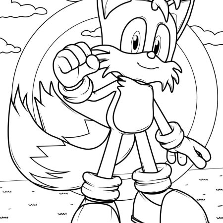 Miles Tails Prower Sonic Para Colorir - Imprimir PDF