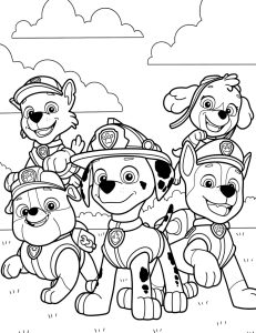 Desenhos Patrulha Canina Para Colorir - Imprimir PDF Grátis
