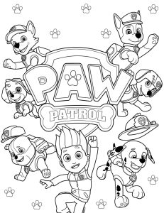 Desenhos Patrulha Canina Para Colorir Imprimir PDF