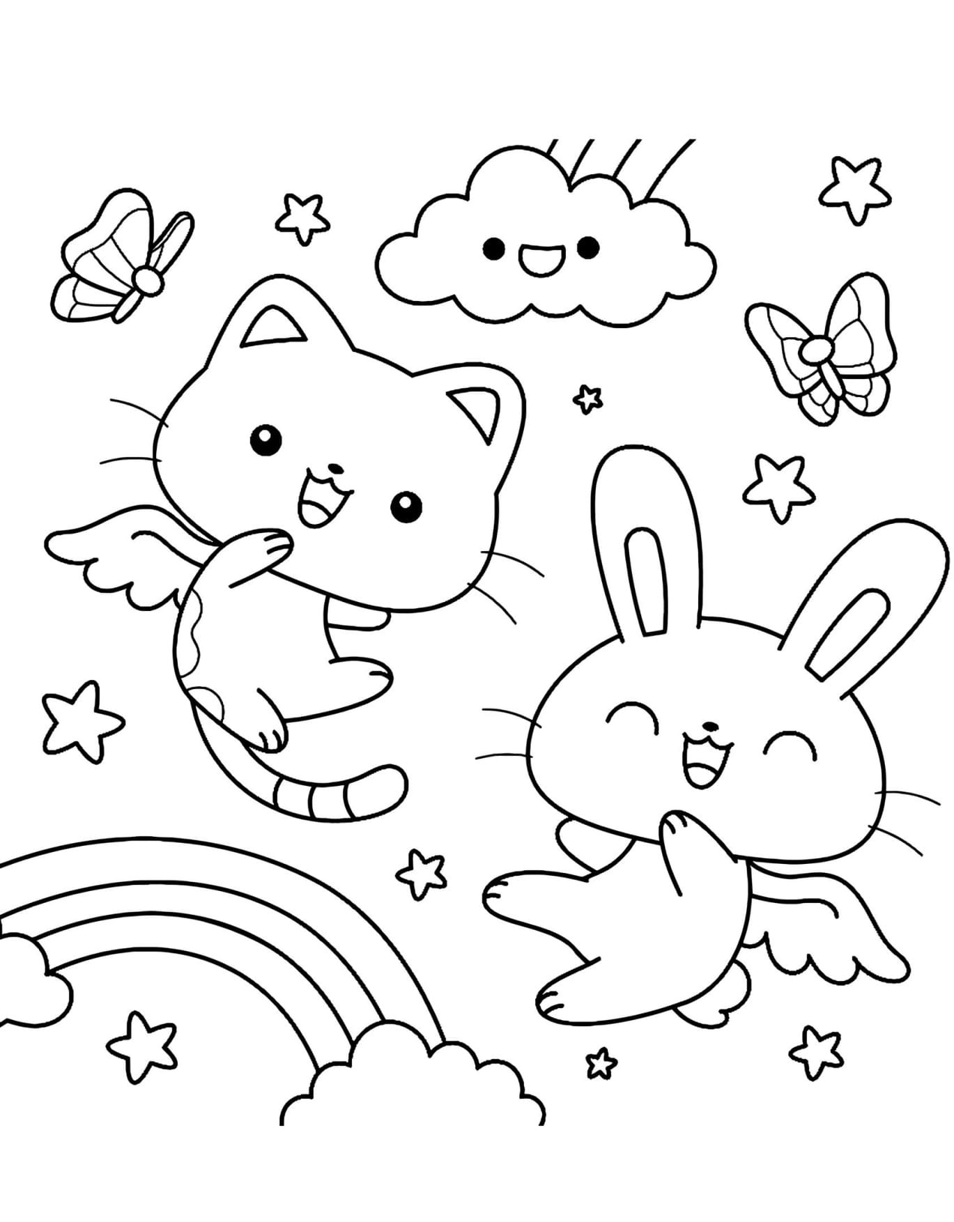 Animais Fofos Desenhos Para Imprimir e Colorir PDF