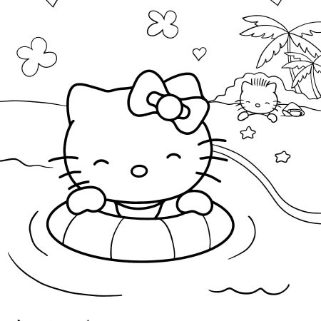 Desenhos da Hello Kitty Para Colorir e Imprimir PDF