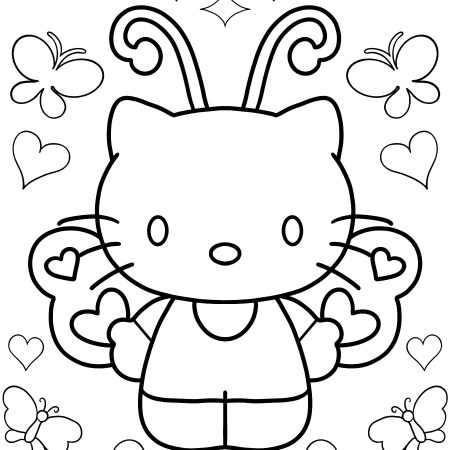 Desenhos da Hello Kitty Para Colorir e Imprimir PDF