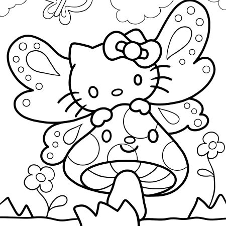 Desenhos da Hello Kitty Para Colorir e Imprimir PDF