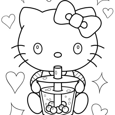Desenhos da Hello Kitty Para Colorir e Imprimir PDF