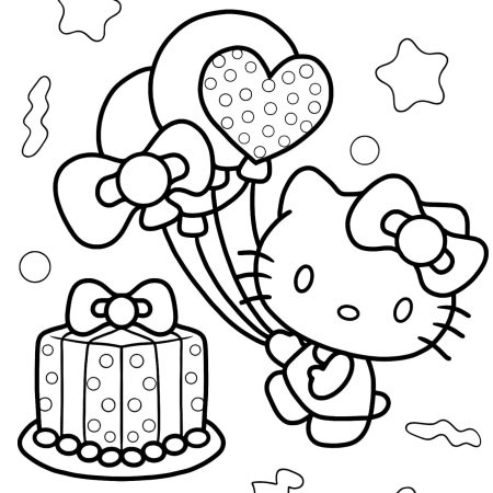 Desenhos da Hello Kitty Para Imprimir e Colorir PDF