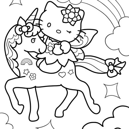 Desenhos da Hello Kitty Para Colorir e Imprimir PDF