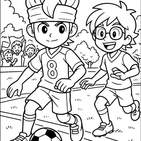 Desenho de Futebol Para Colorir e Pintar Imprimir PDF