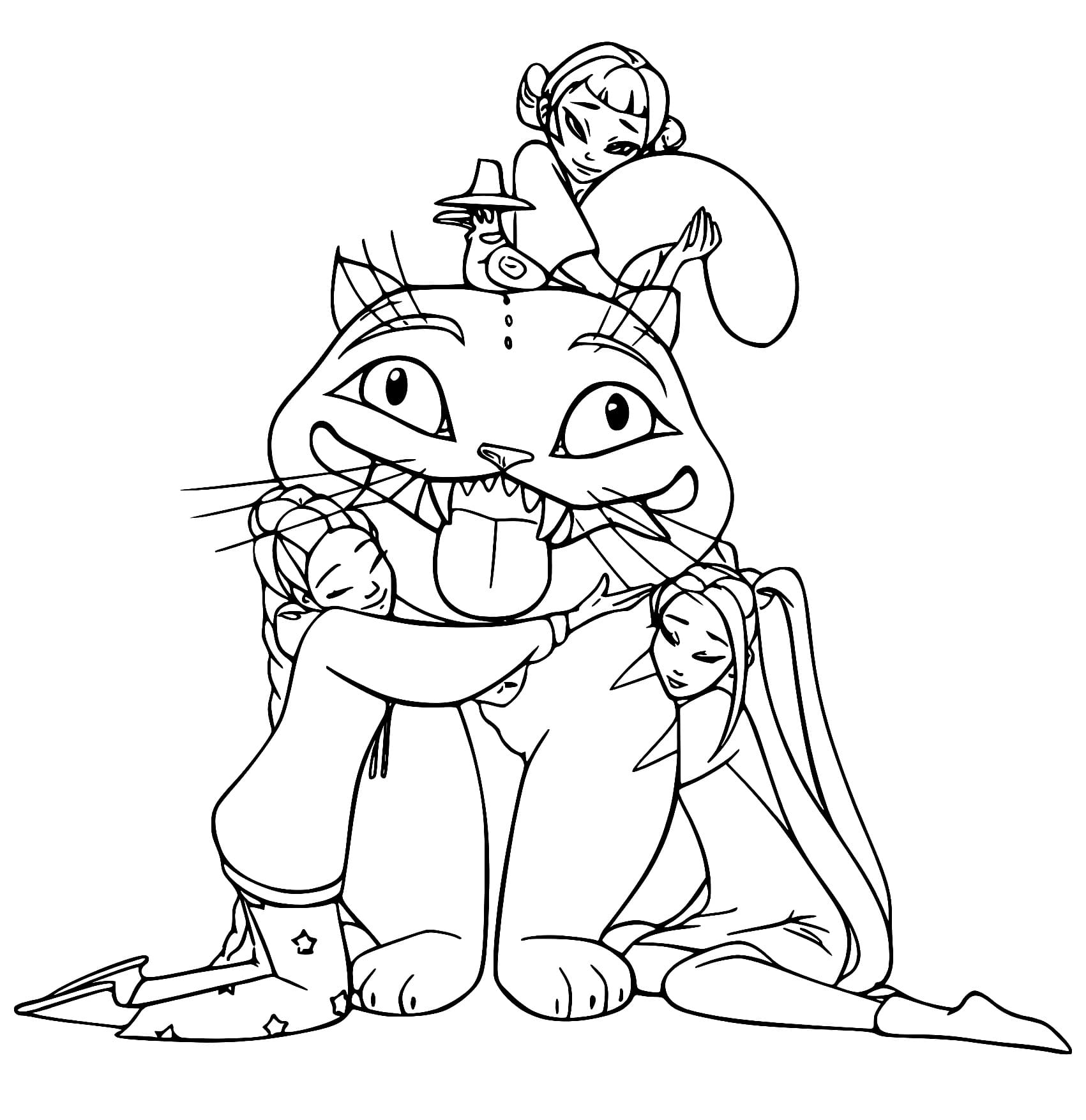 Desenho Guerreiras do Kpop Para Colorir Imprimir PDF