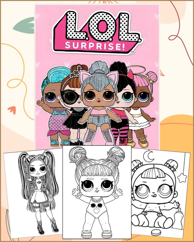 Desenhos Lol Para Colorir Infantil Menina Imprimir PDF