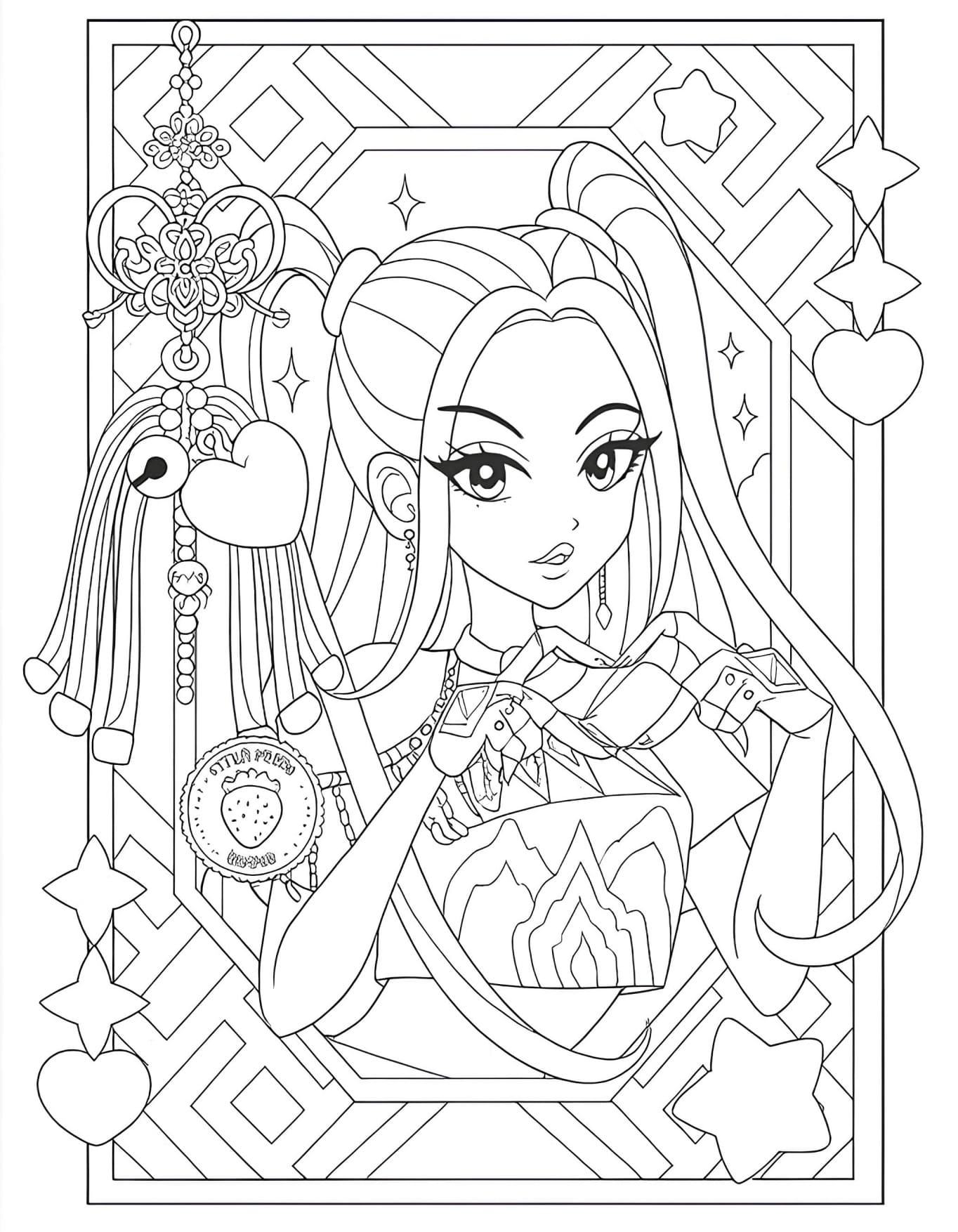 Guerreiras do Kpop Para Colorir Mira Imprimir PDF