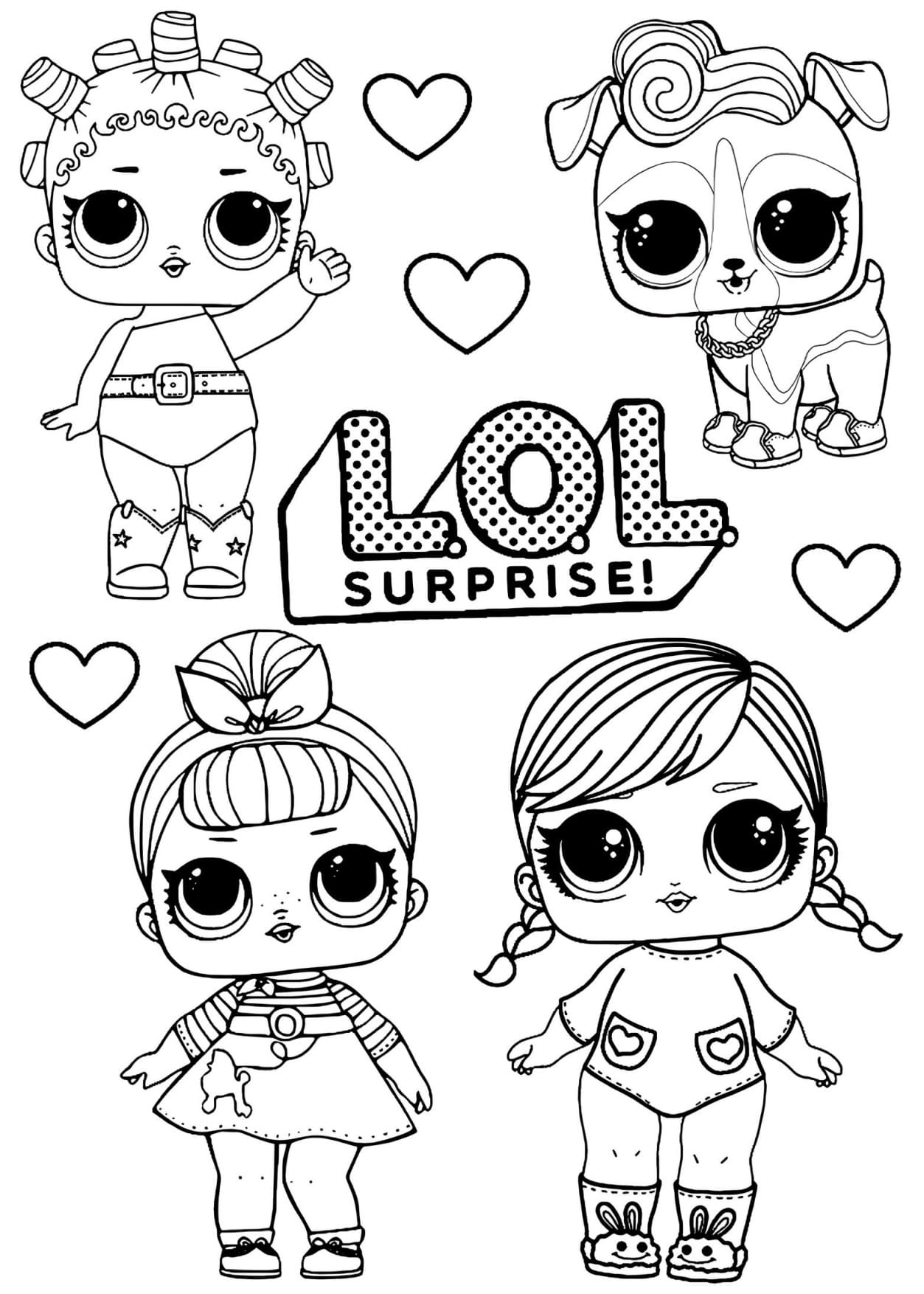 Lol Surprise Para Colorir e Pintar - Imprimir PDF