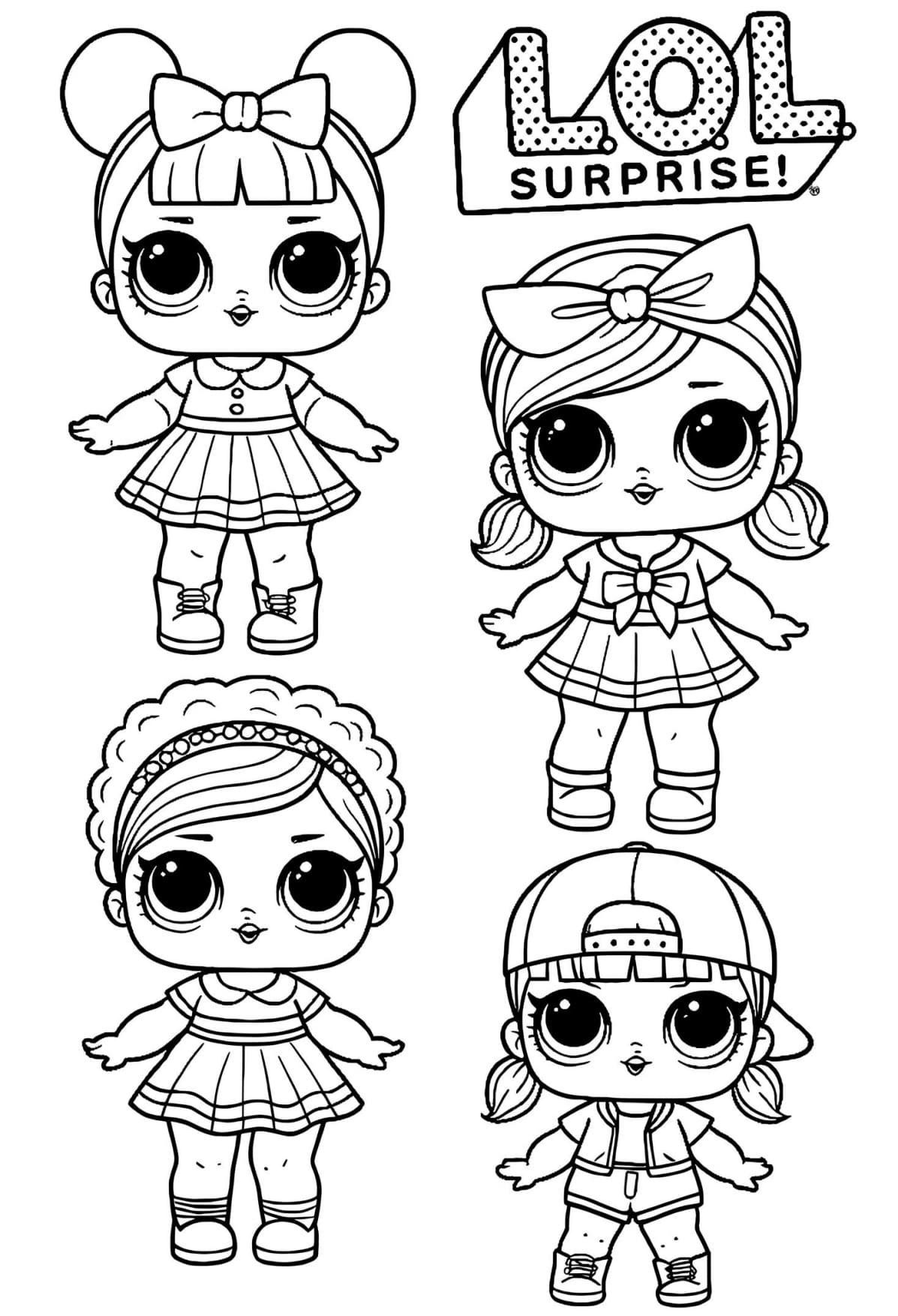 Lol Surprise Para Colorir e Pintar - Imprimir PDF