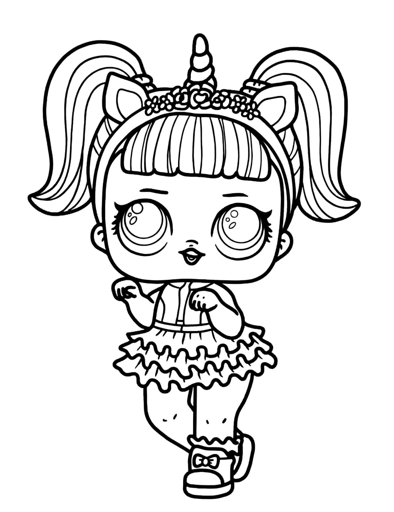 Lol Unicórnio Para Colorir e Pintar - Imprimir PDF