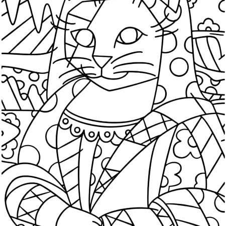 Romero Britto Monacat Desenho Para Colorir e Pintar PDF