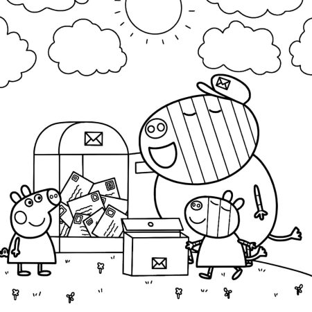 Peppa Pig Desenho Para Colorir Infantil Imprimir PDF