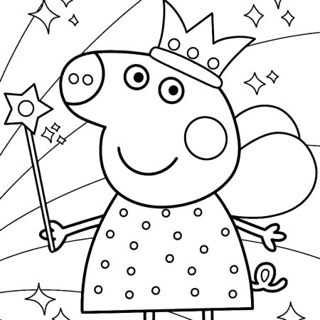 Peppa Pig Desenho Para Colorir Infantil Imprimir PDF