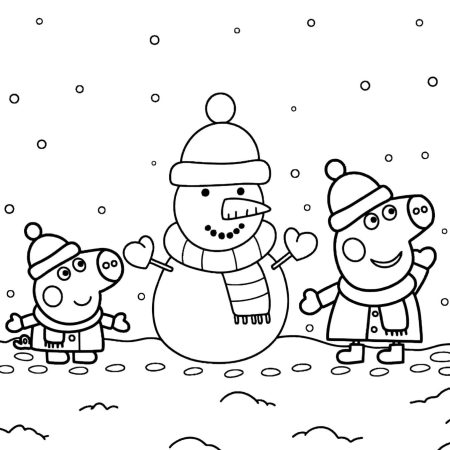 Peppa Pig Desenho Para Colorir Infantil Imprimir PDF