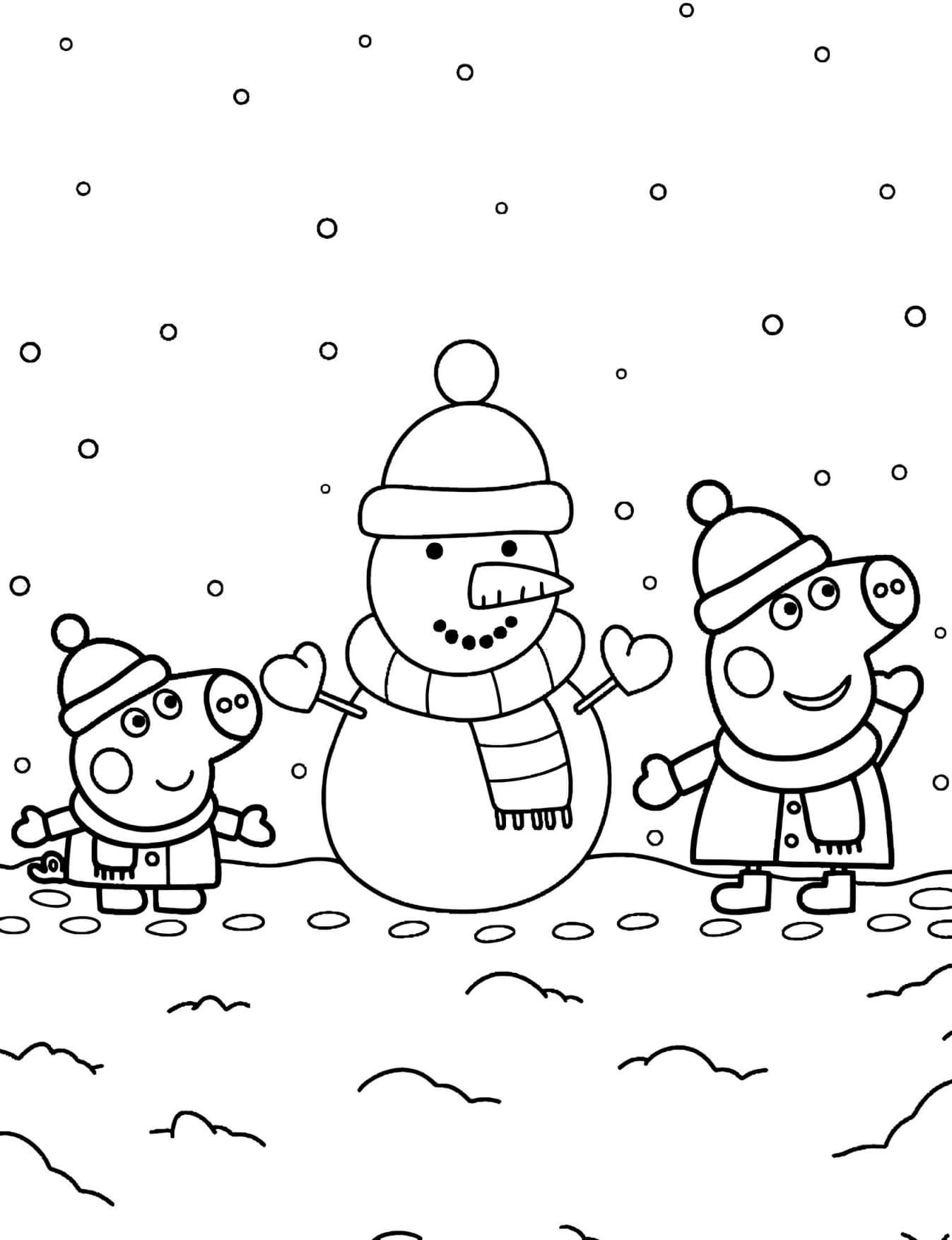 Peppa Pig Desenho Para Colorir Infantil Imprimir PDF