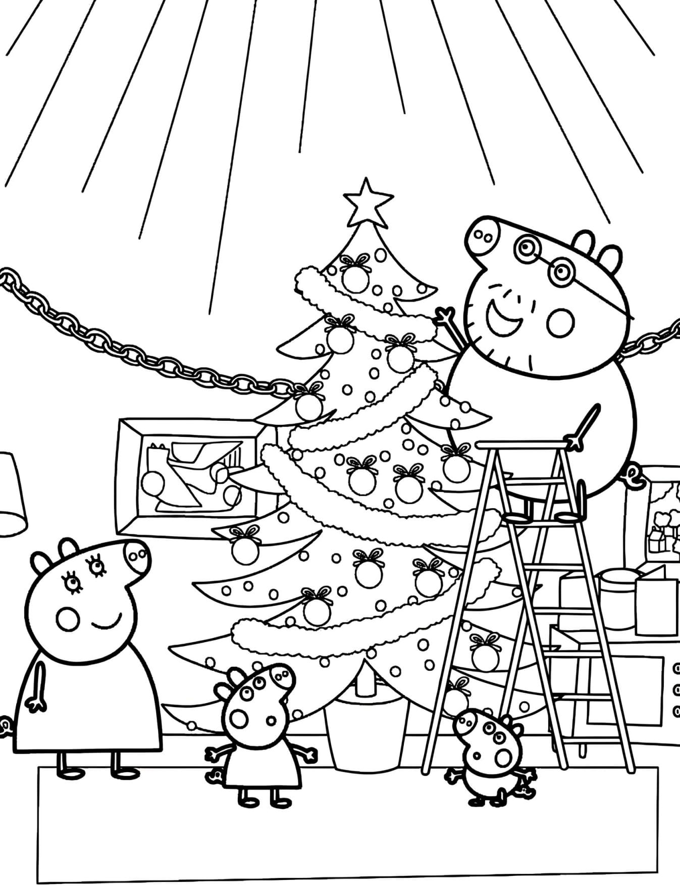Peppa Pig Desenho Para Colorir Infantil Imprimir PDF