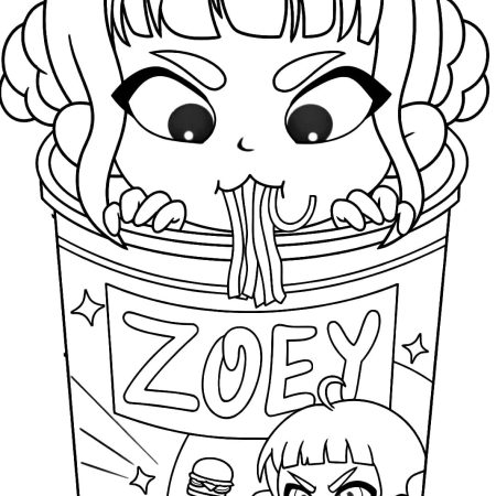 Zoey Guerreira do Kpop Para Colorir Imprimir PDF