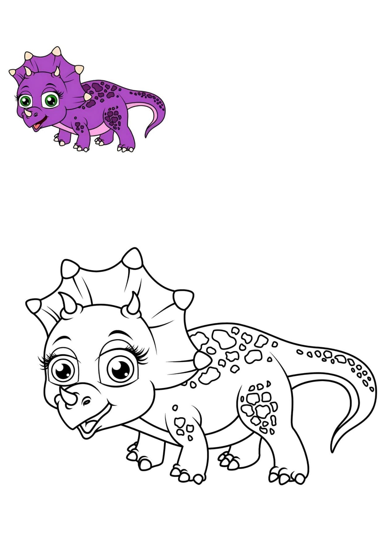 Desenhos de Dinossauros Para Colorir e Pintar Imprimir PDF
