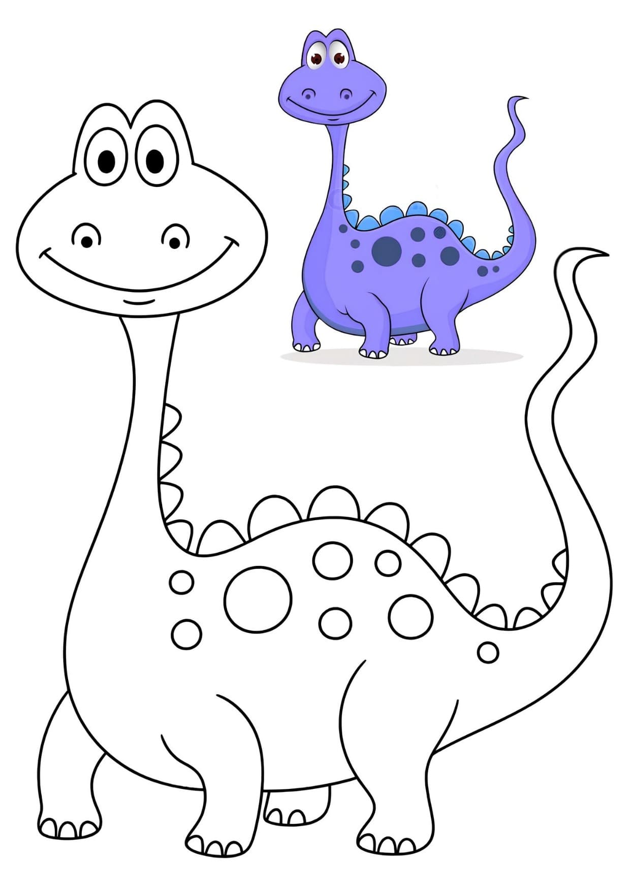 Desenhos de Dinossauros Para Colorir e Pintar Imprimir PDF