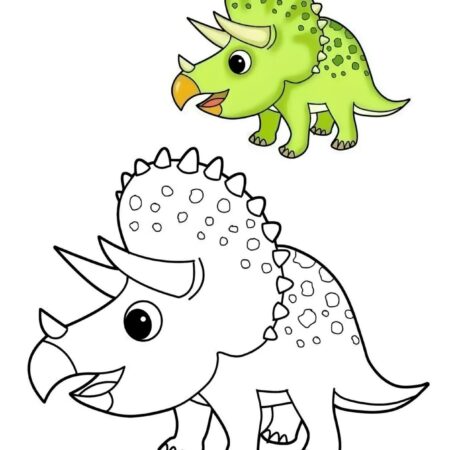 Desenhos de Dinossauros Para Colorir e Pintar Imprimir PDF